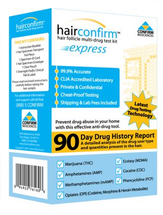 Hair Confirm Express Hair Drug Testing Kit | Clear Test
