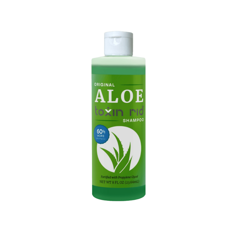 Old Style Aloe Toxin Rid Shampoo Clear Test   Newimg 2 768x751 